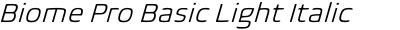 Biome Pro Basic Light Italic